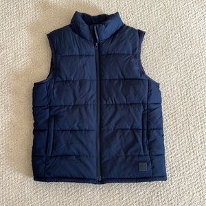 Gap kids navy blue puffer vest